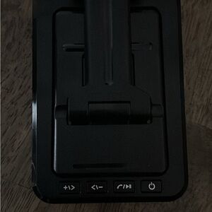 Multifunction Black Electronic Device Stand with Controls